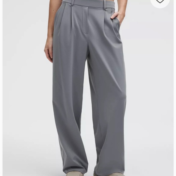 lululemon athletica Pants - Lululemon Daydrift Medium Grey Wide-Leg Pants NWOT